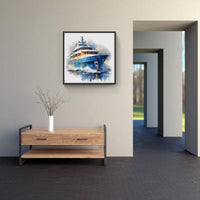 Midnight Sail Yacht Beauty-Canvas-artwall-Artwall