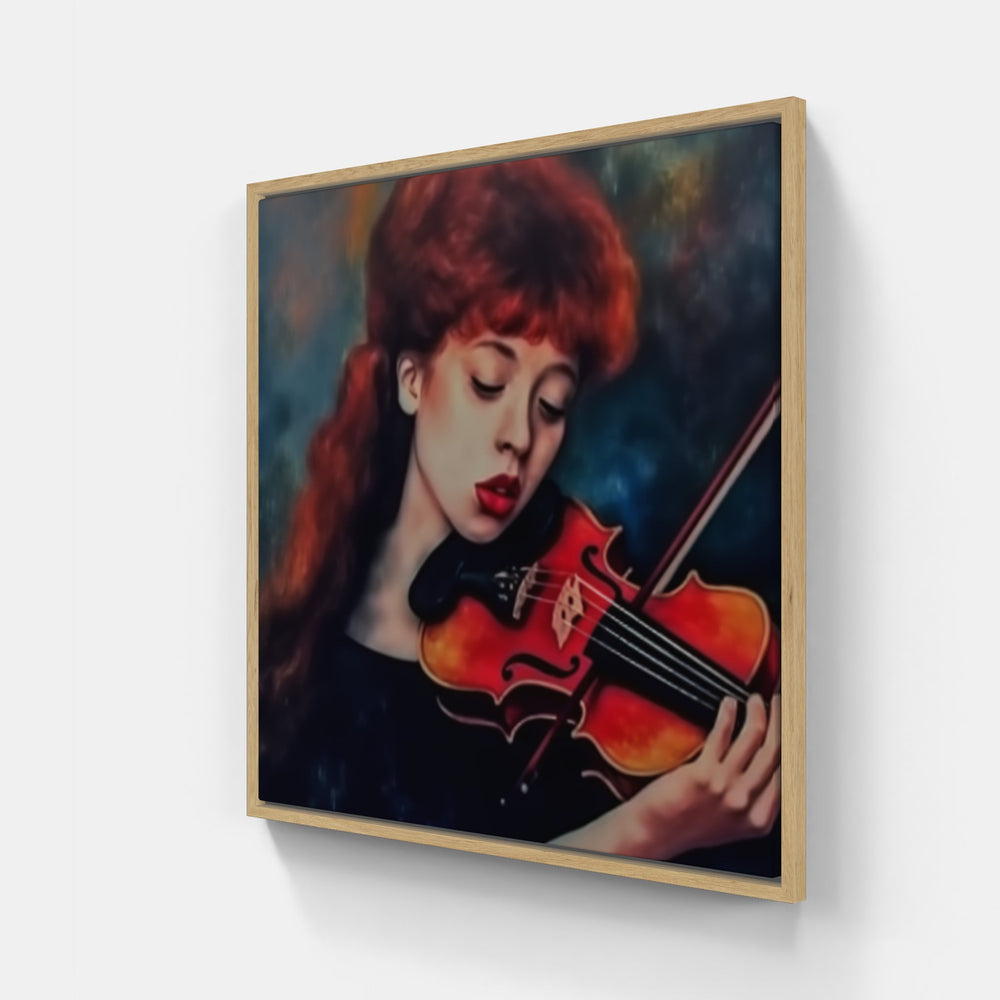 Soulful Violin Serenade-Canvas-artwall-Artwall