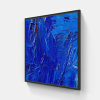 Blue sky bright-Canvas-artwall-20x20 cm-Black-Artwall