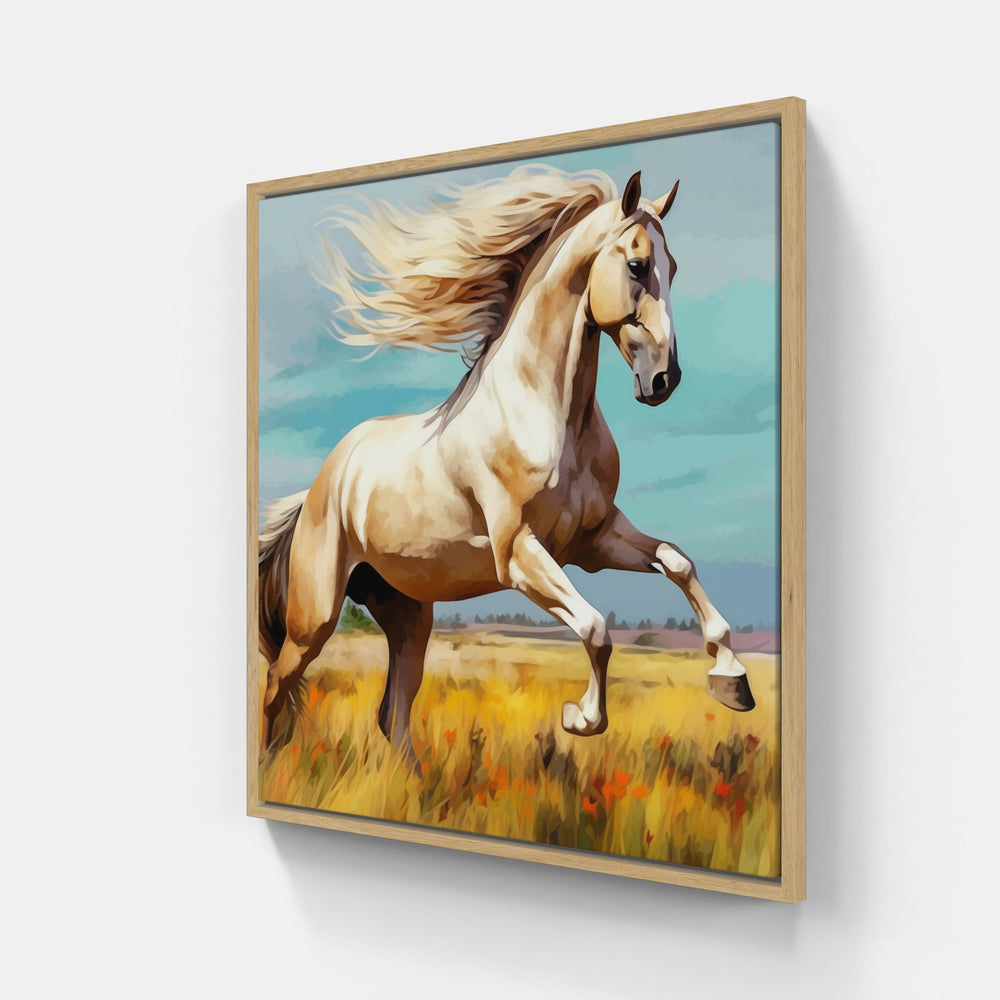 Gentle Horse Gaze-Canvas-artwall-Artwall