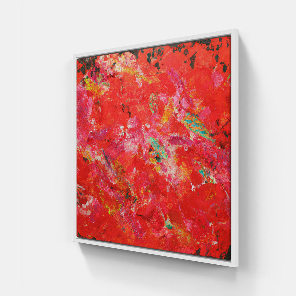 Red apple rot-Canvas-artwall-20x20 cm-White-Artwall