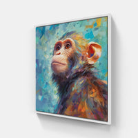 Enchanting Monkey Masterpiece-Canvas-artwall-20x20 cm-White-Artwall
