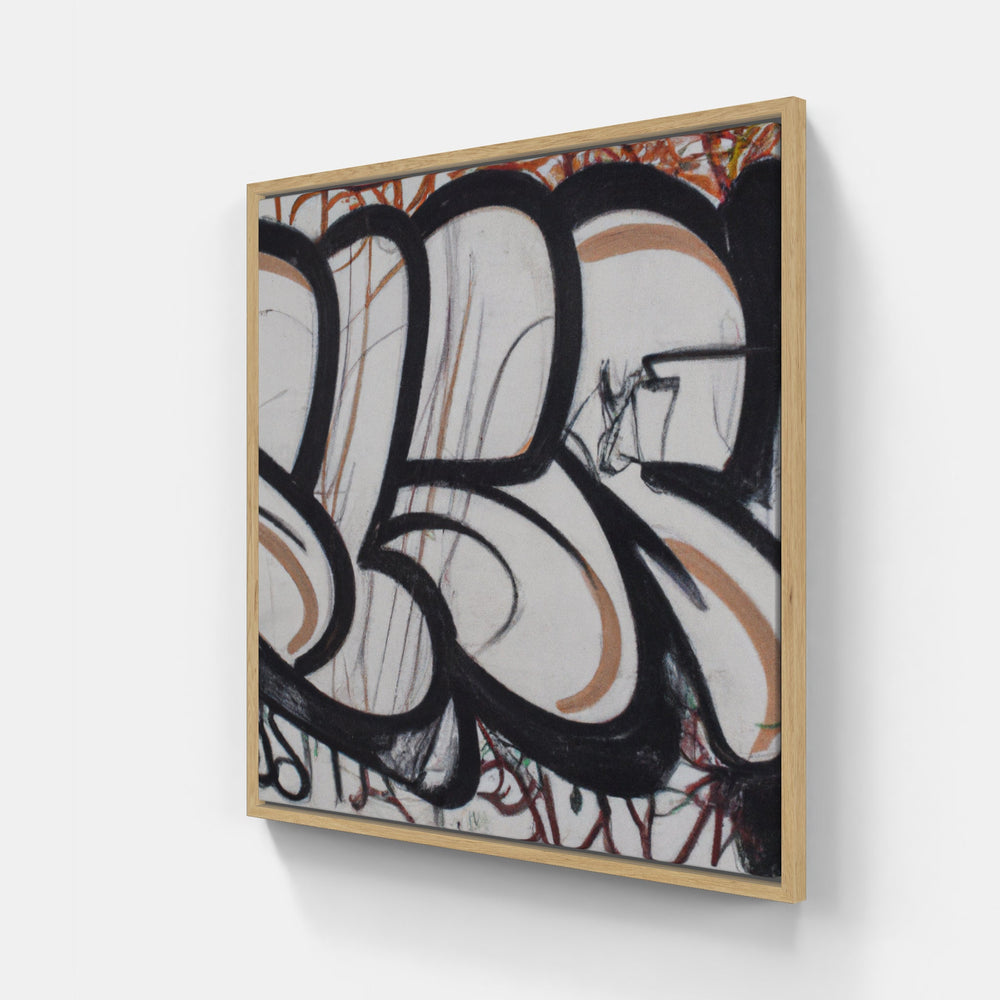 Graffiti Street Art Unleashed-Canvas-artwall-20x20 cm-Wood-Artwall