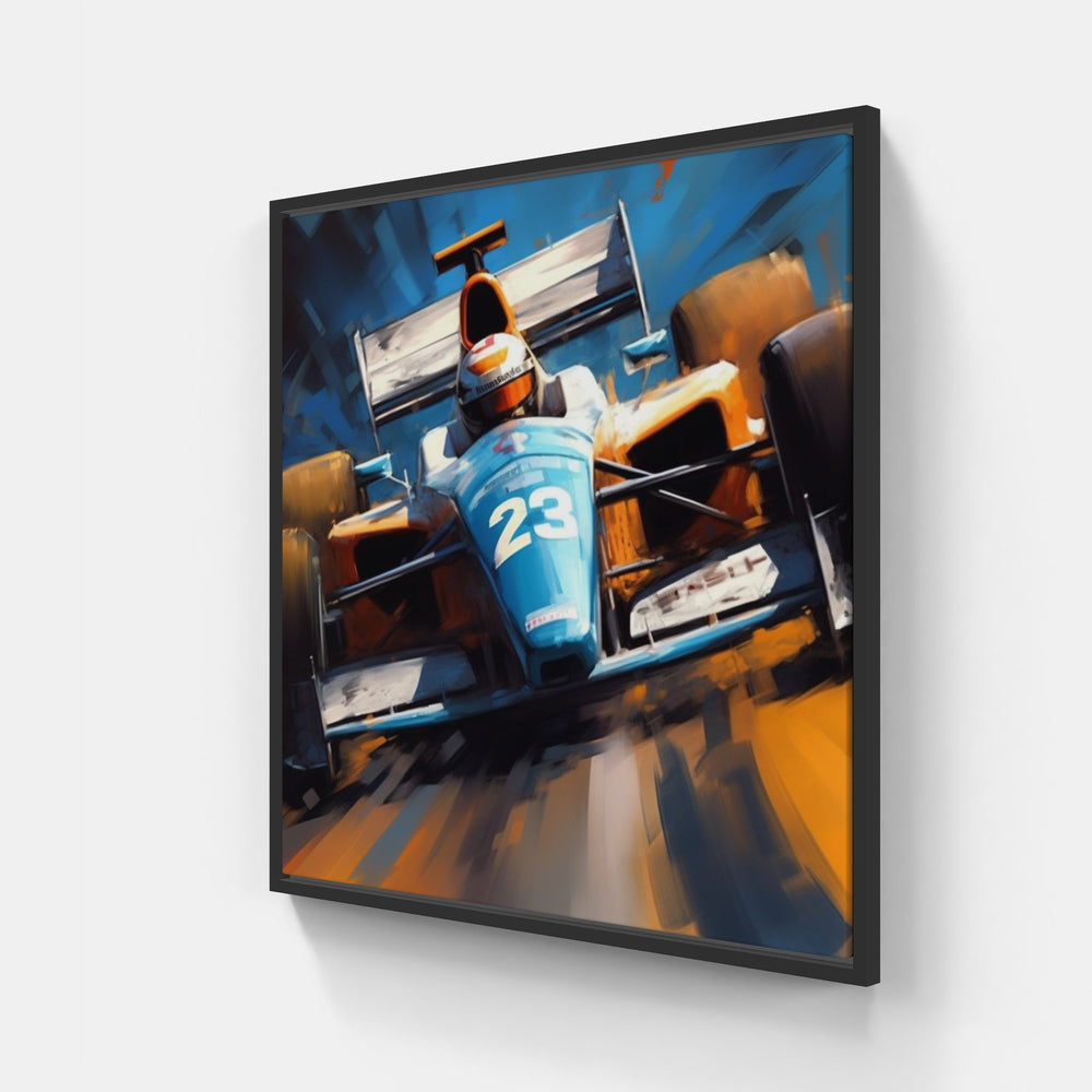 The Formula 1 Revolution-Canvas-artwall-20x20 cm-Black-Artwall