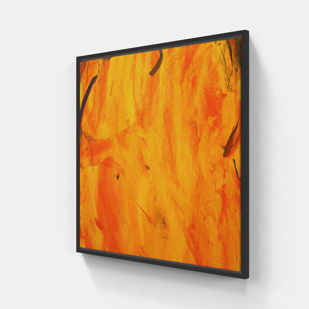 Orange shades brilliant-Canvas-artwall-20x20 cm-Black-Artwall
