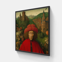 Mysterious Van Eyck Secrets-Canvas-artwall-20x20 cm-Black-Artwall