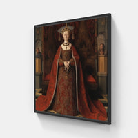 Van Eyck's Timeless Art-Canvas-artwall-20x20 cm-Black-Artwall