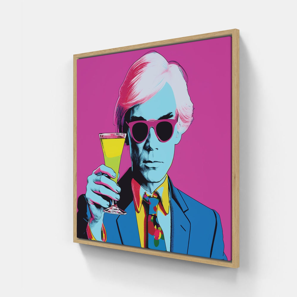 Vibrant Warhol Masterpiece-Canvas-artwall-20x20 cm-Wood-Artwall