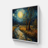 Melancholic Van Gogh Serenity-Canvas-artwall-20x20 cm-White-Artwall