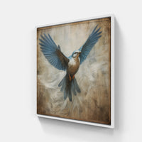 Bird Sky Joy Sing-Canvas-artwall-20x20 cm-White-Artwall