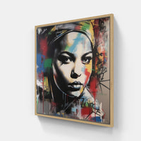 Street dreams chase.-Canvas-artwall-20x20 cm-Wood-Artwall