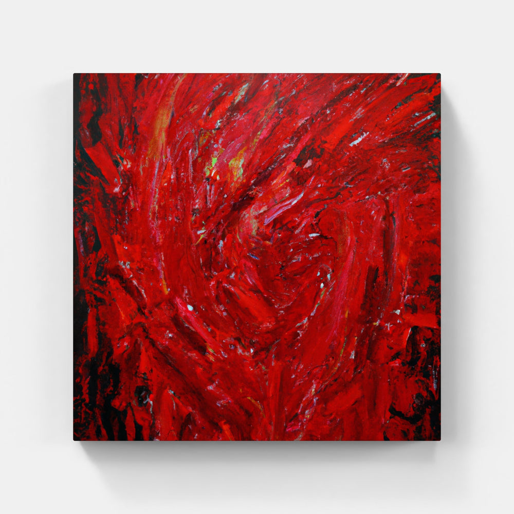 Red rose-Canvas-artwall-Artwall