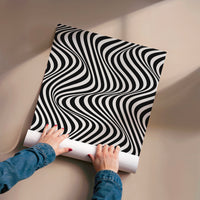 L'impression présentée en poster, sans encadrement, sur un mur neutre.
