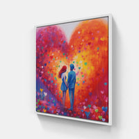 Heart's Endless Devotion-Canvas-artwall-20x20 cm-White-Artwall