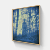 Vintage Cyanotype Elegance-Canvas-artwall-Artwall