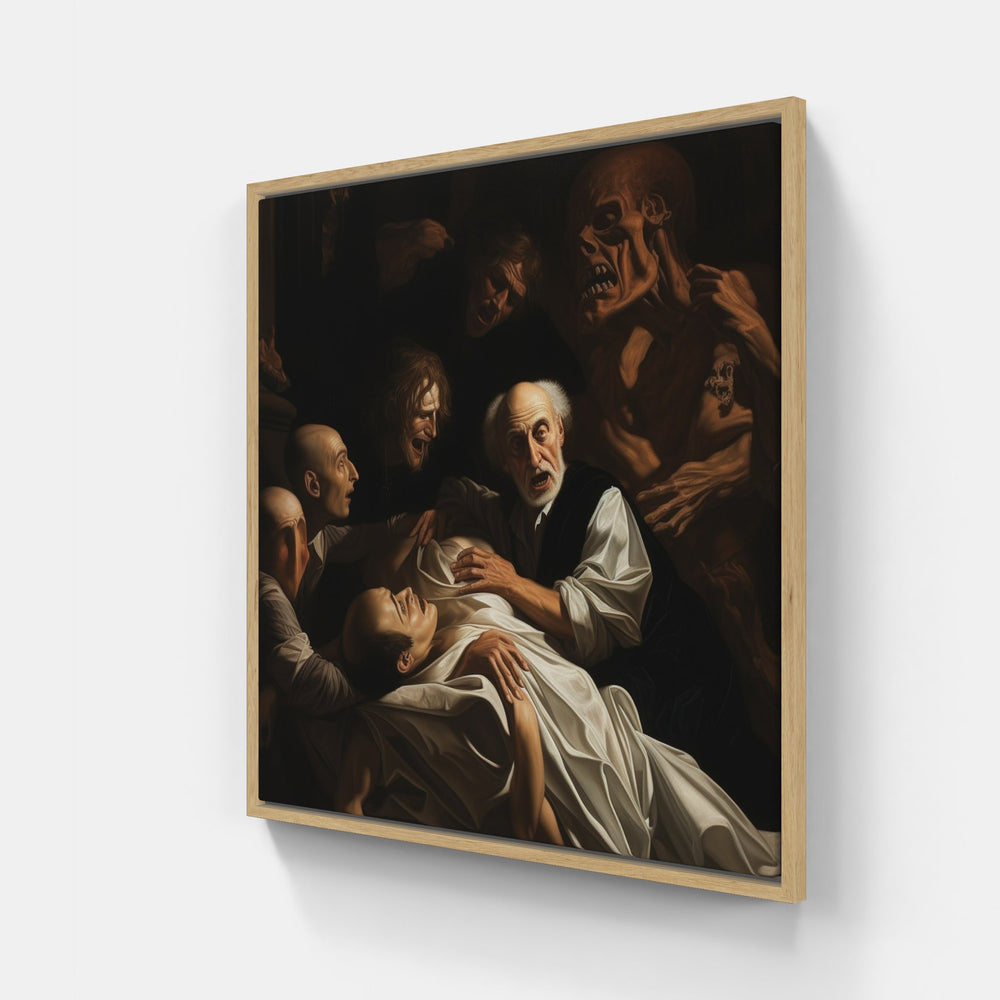 Ethereal Caravaggio Elegance-Canvas-artwall-20x20 cm-Wood-Artwall