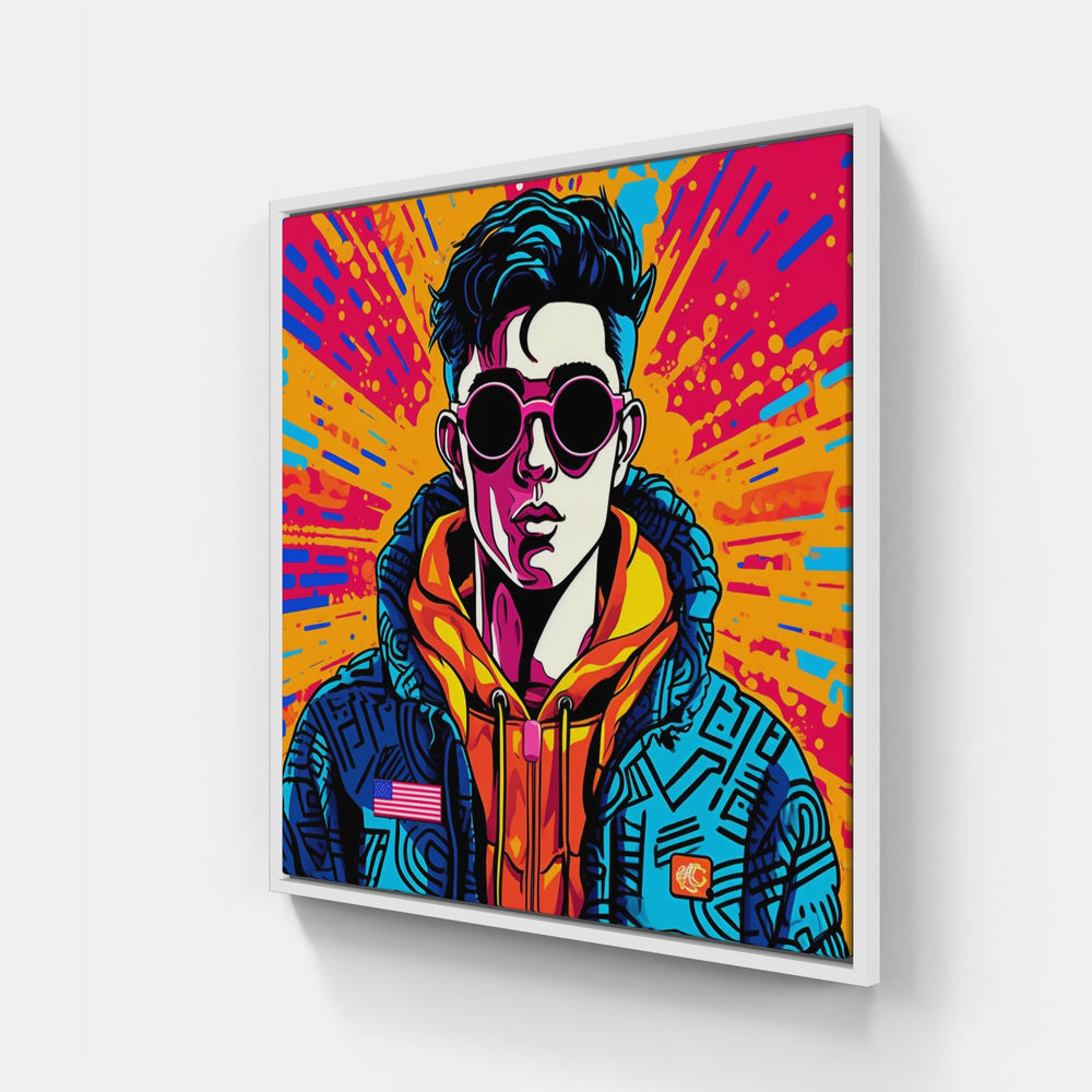 Colorful Streetwear Twist-Canvas-artwall-20x20 cm-White-Artwall