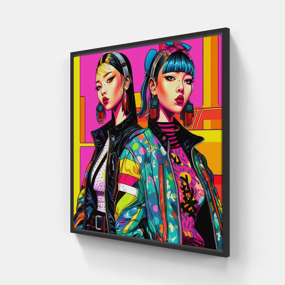 Streetwear Culture Clash-Canvas-artwall-20x20 cm-Black-Artwall