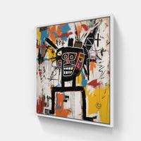 Urban Graffiti Basquiat-Canvas-artwall-20x20 cm-White-Artwall