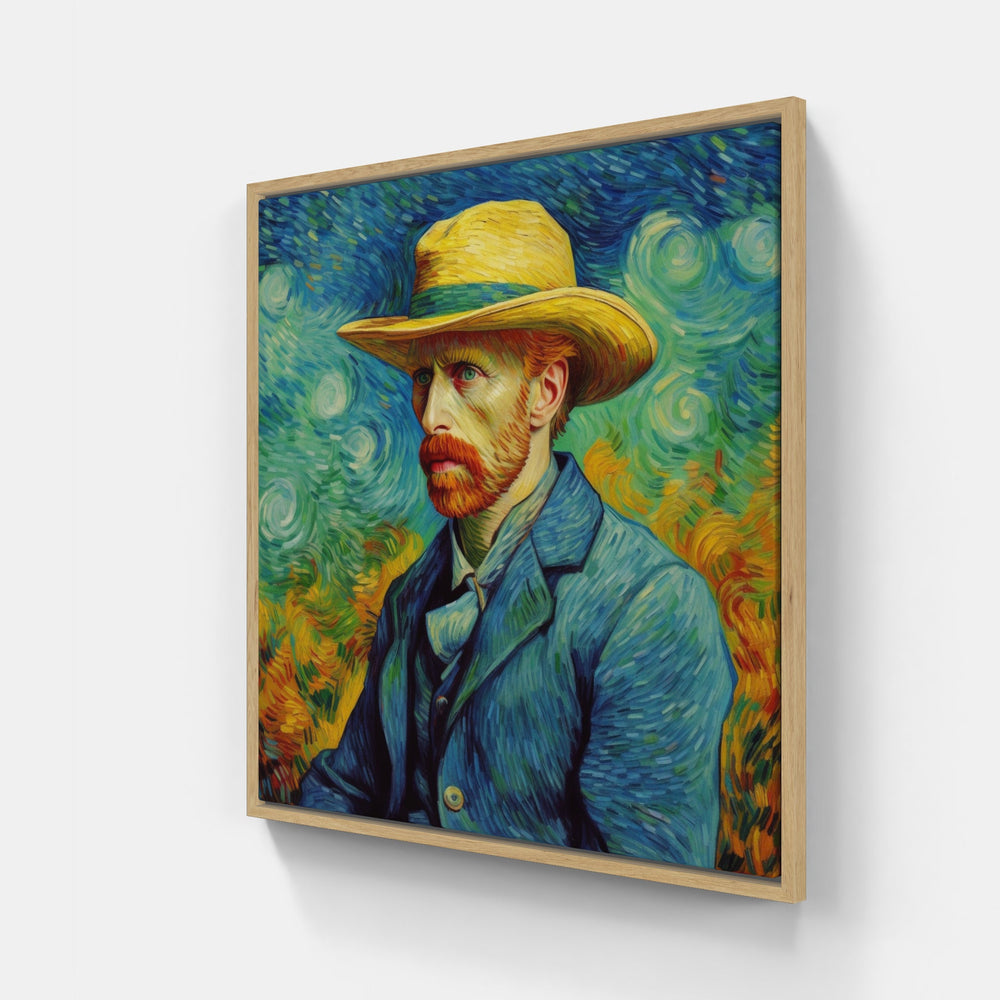 Van Gogh's Artistic Vision-Canvas-artwall-20x20 cm-Wood-Artwall