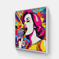 Charming Singer Echo-Canvas-artwall-20x20 cm-White-Artwall