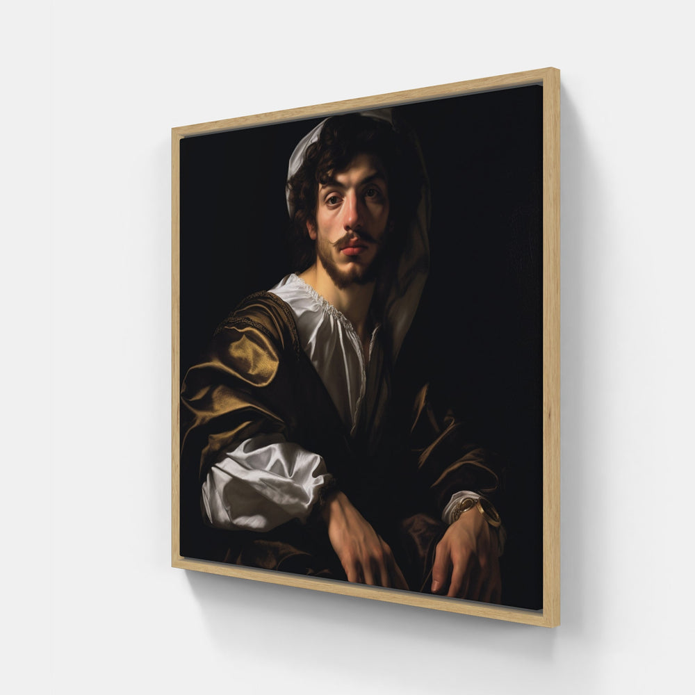 Baroque Elegance-Canvas-artwall-20x20 cm-Wood-Artwall