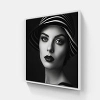 Monochromatic Visions Unveiled-Canvas-artwall-40x40 cm-White-Artwall
