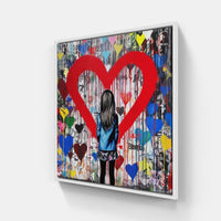 Heart's Eternal Devotion-Canvas-artwall-20x20 cm-White-Artwall