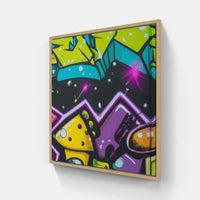 Graffiti Urban Canvas-Canvas-artwall-20x20 cm-Wood-Artwall