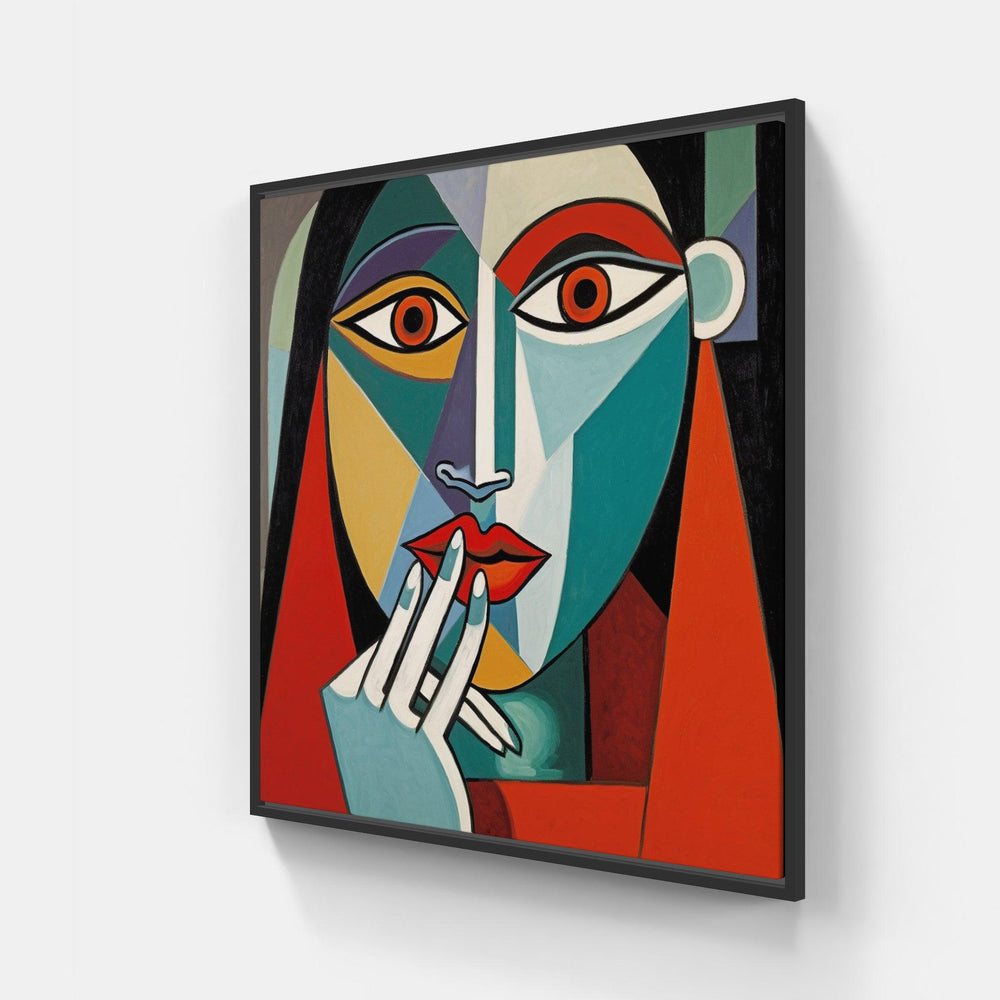 Picasso's Cubist Portraits-Canvas-artwall-20x20 cm-Black-Artwall