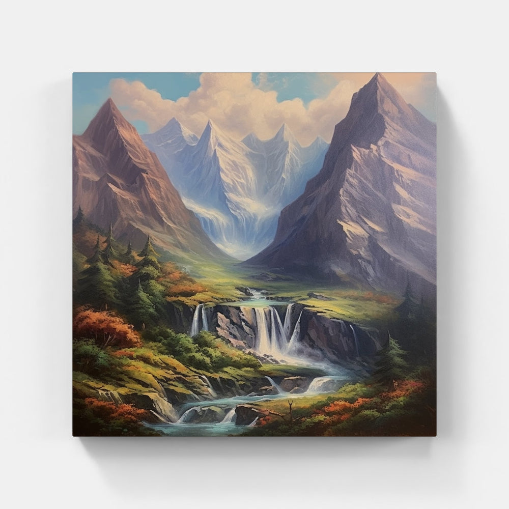 Majestic Mountain Range-Canvas-artwall-Artwall