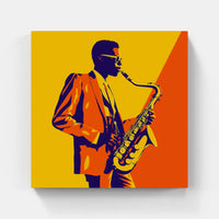 Soulful Saxophone Serenade-Canvas-artwall-Artwall