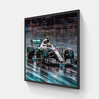 Speed of Champions Formula 1-Canvas-artwall-20x20 cm-Black-Artwall