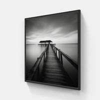 Essence of Simplicity-Canvas-artwall-40x40 cm-Black-Artwall