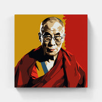 Dalai Lama pop fight-Canvas-artwall-Artwall