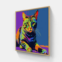 Cat fur soft-Canvas-artwall-20x20 cm-Wood-Artwall