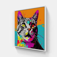 Cat fur soft-Canvas-artwall-20x20 cm-White-Artwall