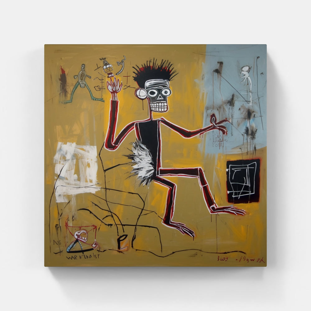 Urban Basquiat Vibe-Canvas-artwall-Artwall