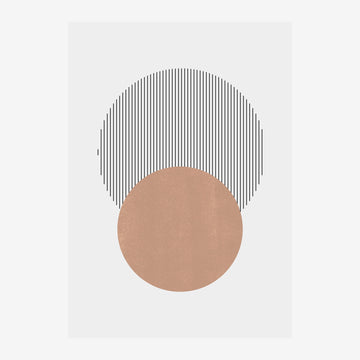 Cercle et arche minimaliste – Art géométrique