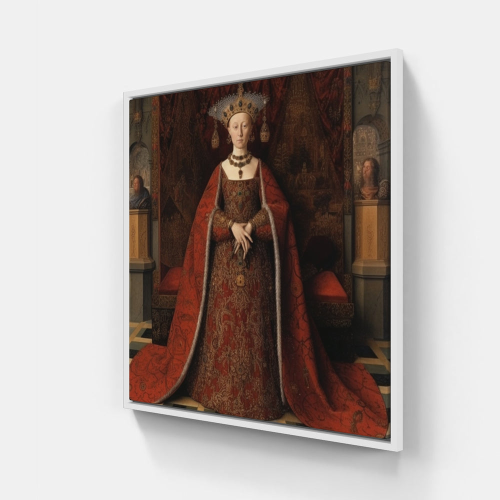 Van Eyck's Timeless Art-Canvas-artwall-20x20 cm-White-Artwall