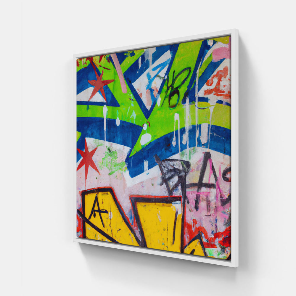 Graffiti Artistic Expression-Canvas-artwall-20x20 cm-White-Artwall