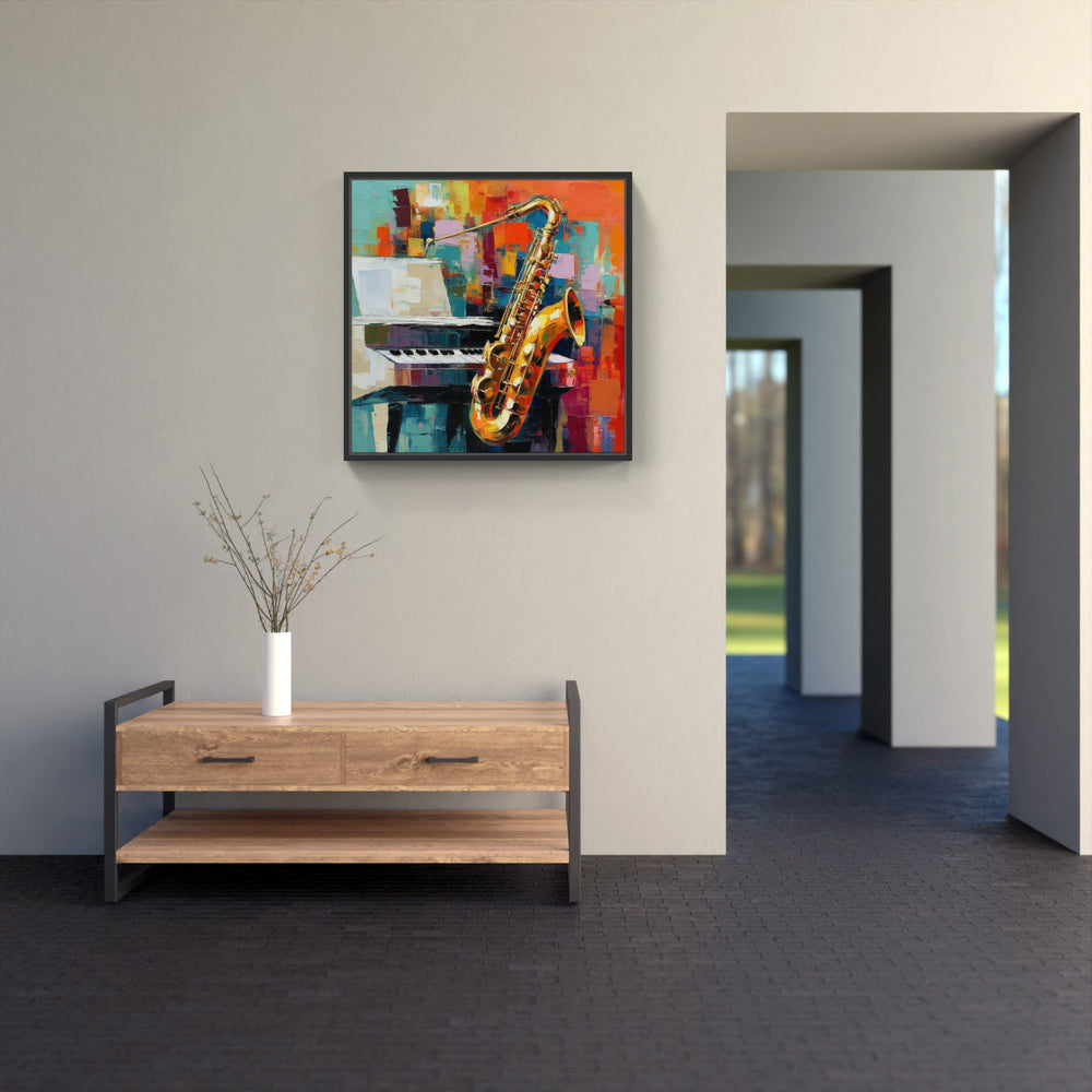 Timeless Saxophone Ballad-Canvas-artwall-Artwall