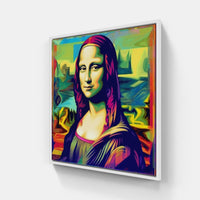 Davinci Mona-Canvas-artwall-20x20 cm-White-Artwall