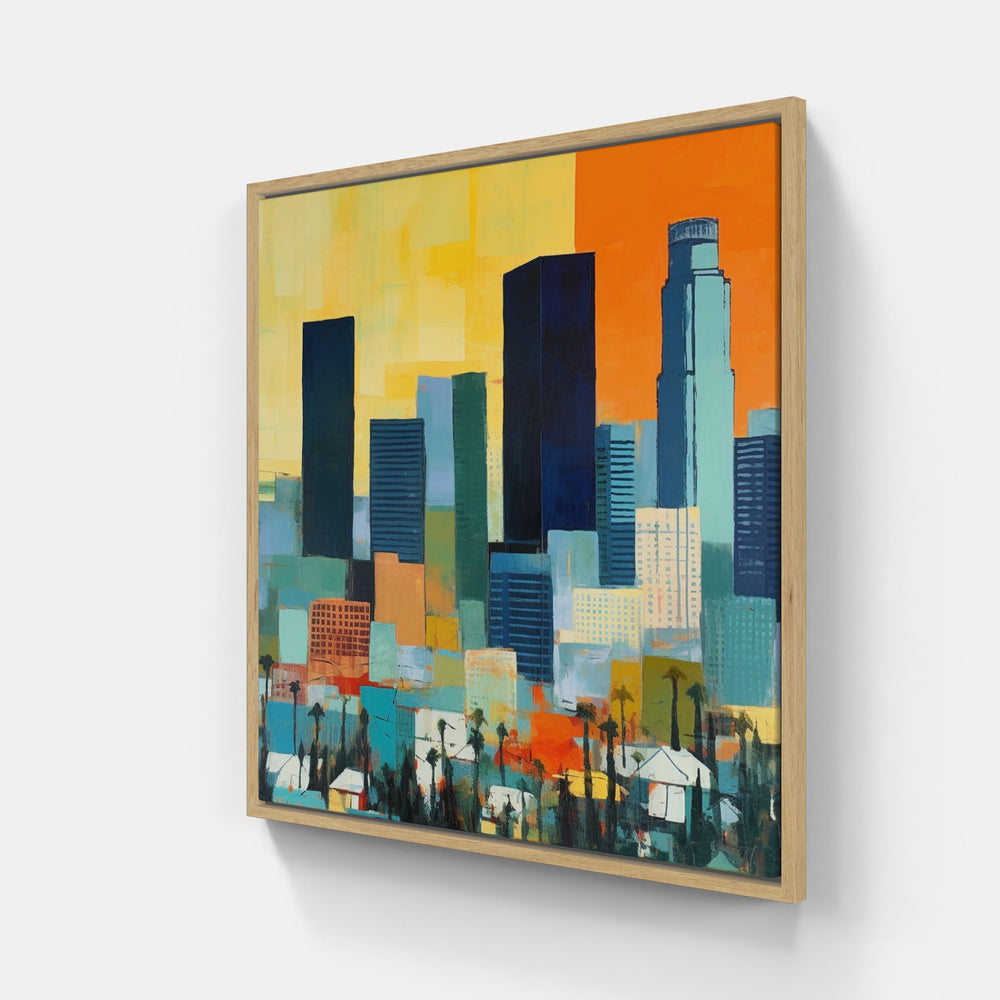 Enigmatic Night Skyline-Canvas-artwall-Artwall