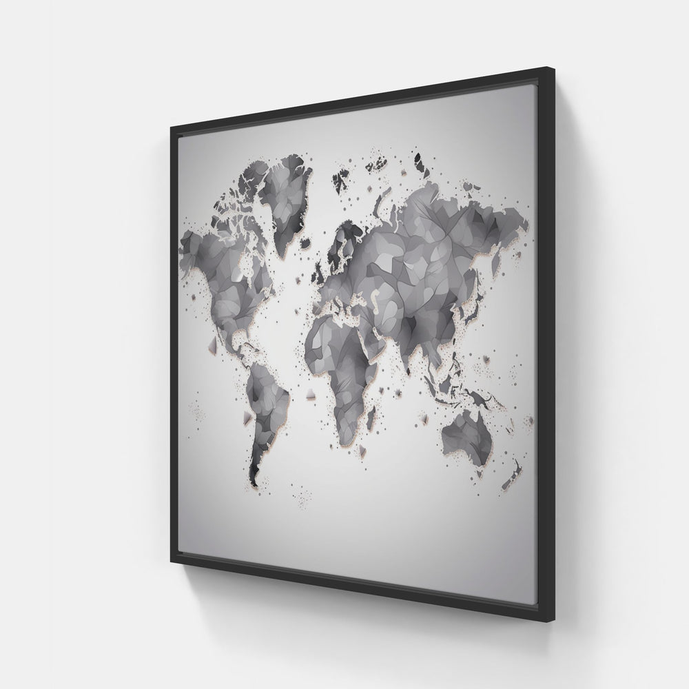 Radiant World Realms-Canvas-artwall-20x20 cm-Black-Artwall