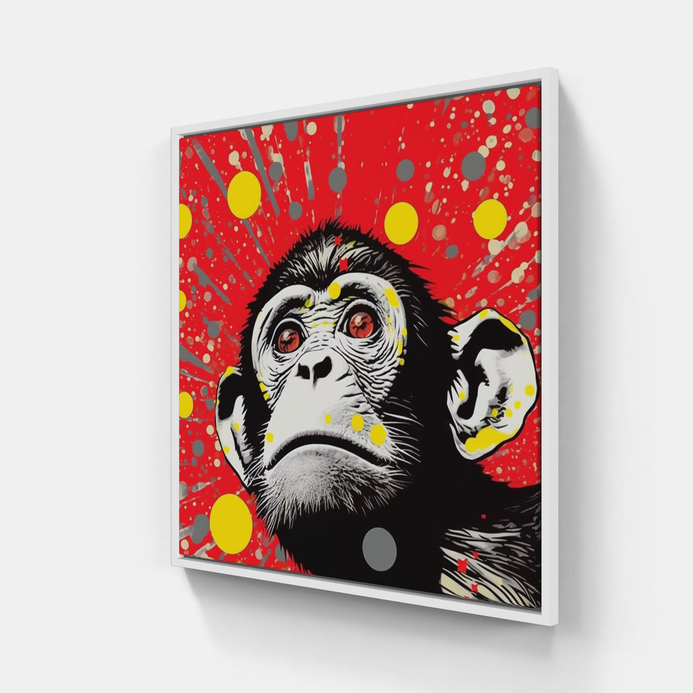 Expressive Monkeys Canva-Canvas-artwall-20x20 cm-White-Artwall