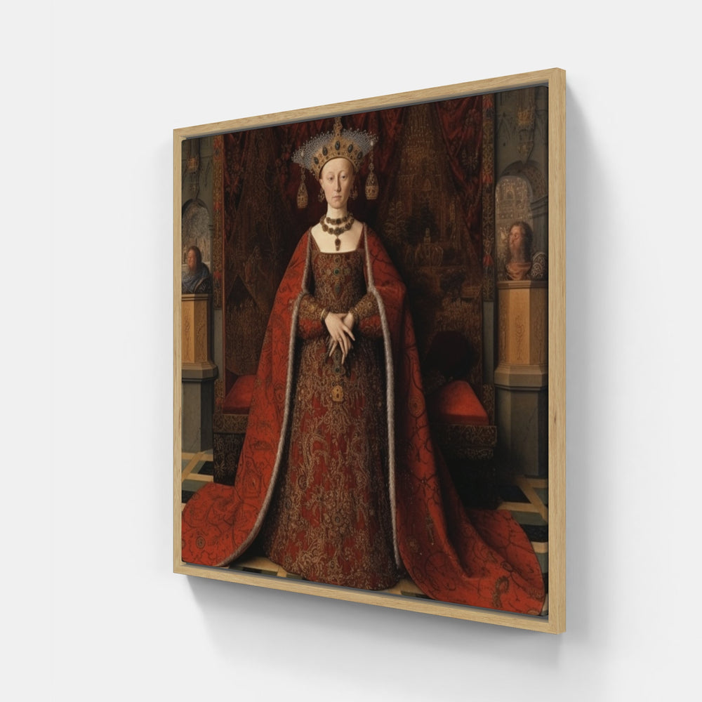 Van Eyck's Timeless Art-Canvas-artwall-20x20 cm-Wood-Artwall