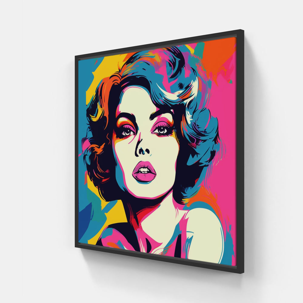 Warhol fleeting moment-Canvas-artwall-20x20 cm-Black-Artwall