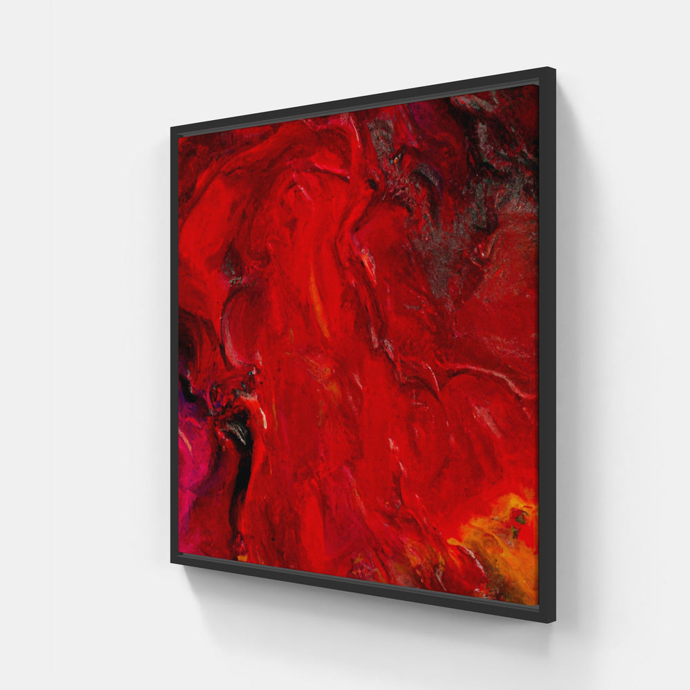 Redemption sweet red-Canvas-artwall-20x20 cm-Black-Artwall