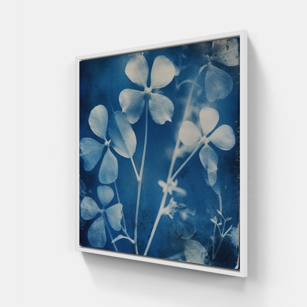 Nostalgic Cyanotype Memoirs-Canvas-artwall-20x20 cm-White-Artwall